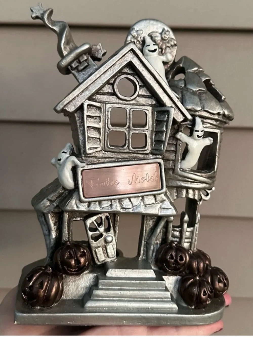 Haunted house candle holder halloween bated motel things remembered